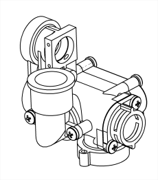 KORPUS ZAWORU TRÓJDROŻNEGO - Z2450600100