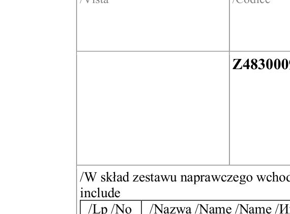 USZCZELKI DO KOTŁA - Z4830009900